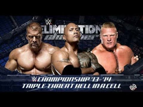 WWE:THE ROCK VS TRIPLE H VS BROCK LESNAR||GLOBAL WARNING 2002||WWF UNDISPUTED CHAMPIONSHIP MATCH.