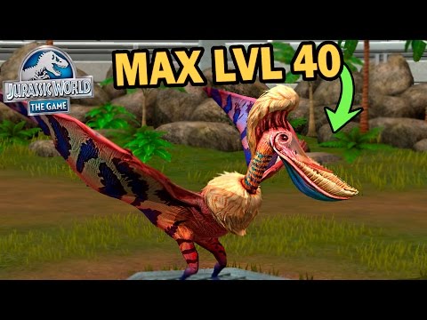 NEW VIP PTERODAUSTRO MAX LVL 40! Jurassic World The Game - *NEW VIP DINO* HD