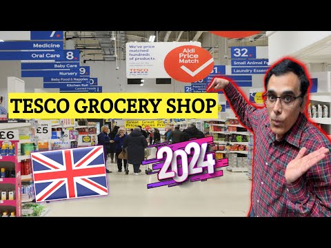 British Supermarket Shopping Walk | Tesco Grocery Shop London | Inside A UK Supermarket 2024 @Yuvi81