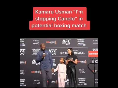 Kamaru Usman “I’m stopping Canelo” in potential boxing match #shorts #mma