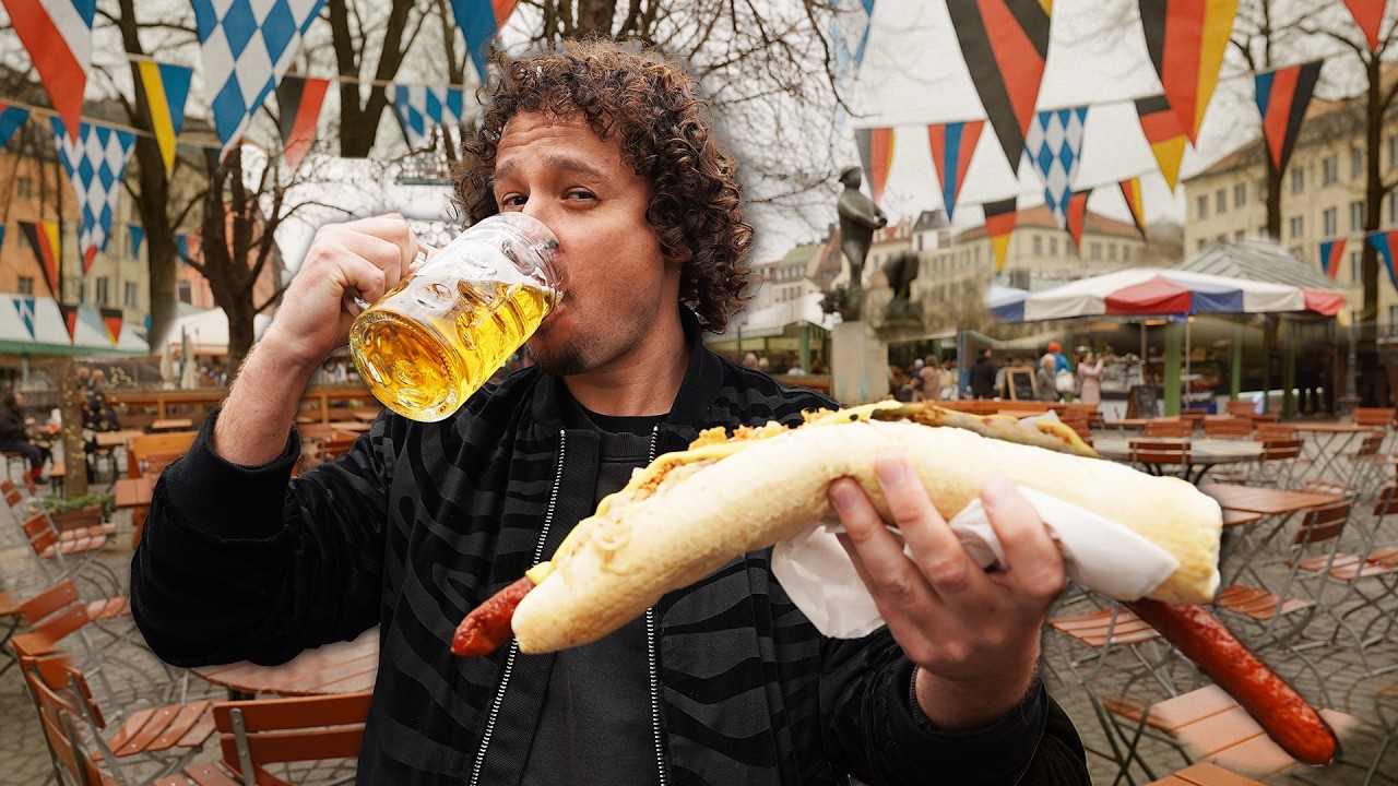 Probando comida callejera en ALEMANIA | ¡El paraíso de la salchicha! 🇩🇪🌭