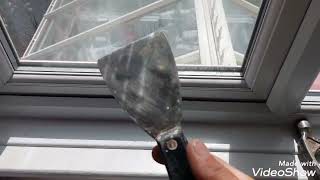 Changing glass on uPVC windows and correct packing, how to change glass real time instruction
