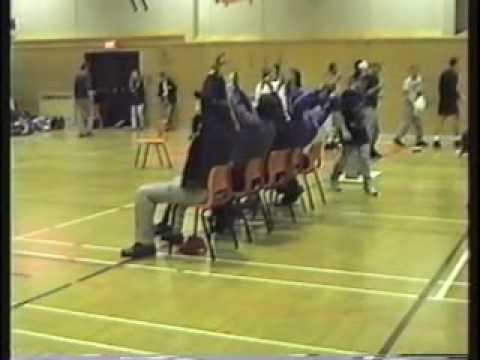 Board Breaking at Karate Tournement 1998