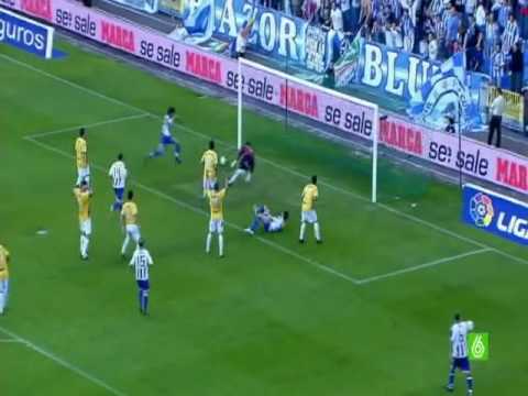 1ª Div. 09/10 - 03ª Jornada - RC Deportivo de La Coruña vs RCD Espanyol (2-3) ADRIÁN y LASSAD