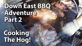 preview picture of video 'Awesome Down East Pig BBQ Part 2 - Cooking the Hog'