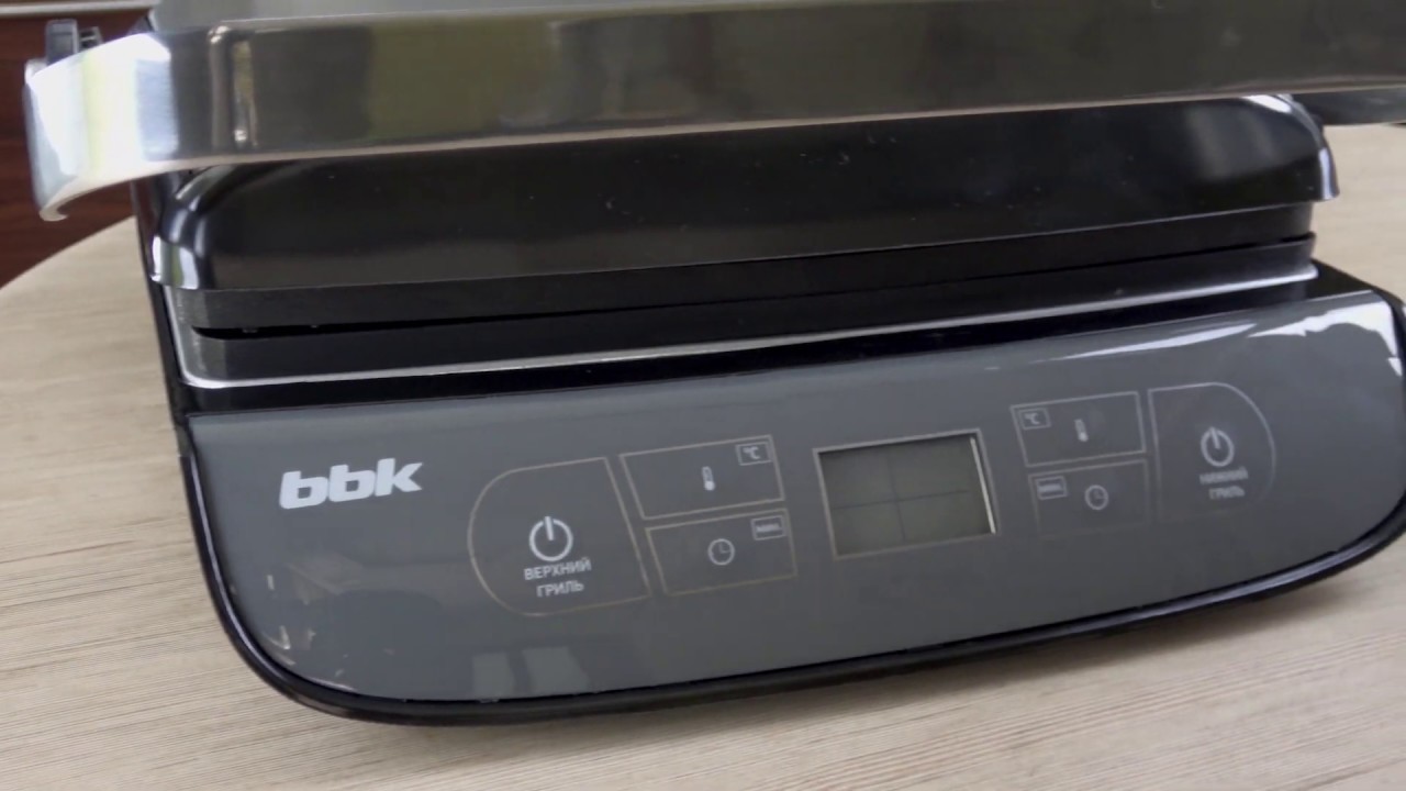 Гриль BBK BEG2003 черный/метал