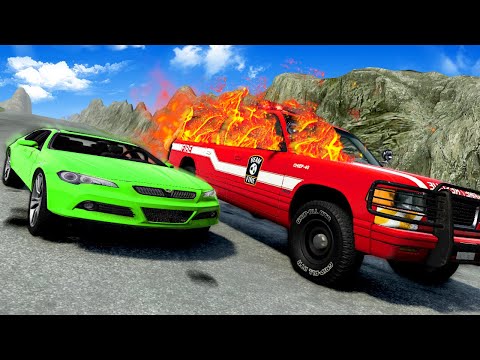 STRANGEST CARS DOWN A MOUNTAIN! (BeamNG)
