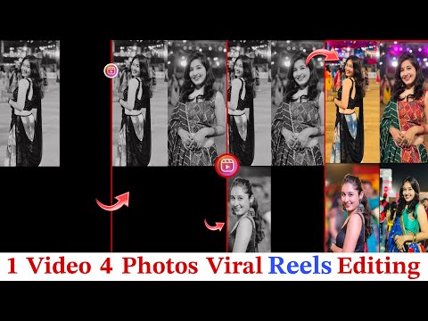 4 photo video editing || how to make 4 photos reels in instagram || instagram trending video editing