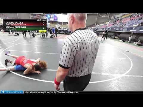 145 Lbs Cons. Semi - Keenan Sheridan, South Dakota Vs Carlos Valdez, Team Idaho Wrestling Club B66