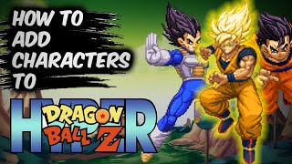 How to add characters to Hyper DBZ  Tutorial