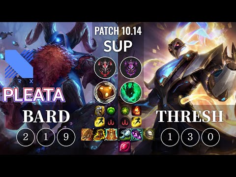 DRX Pleata Bard vs Thresh Sup - KR Patch 10.14