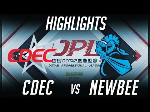 CDEC vs NewBee DPL 2017 Highlights Dota 2 by Time 2 Dota #dota2