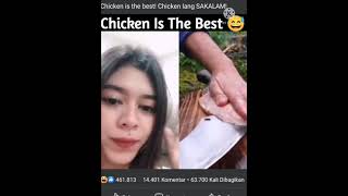 Download lagu Reaksi cewek saat video melihat potongan daging ayam. 😃 mp3