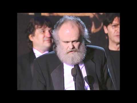 Members of The Band Accept Rock and Roll Hall of Fame Award at 1994 Inductions