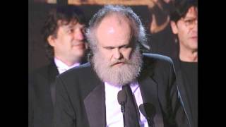 Video thumbnail of "Members of The Band Accept Rock and Roll Hall of Fame Award at 1994 Inductions"