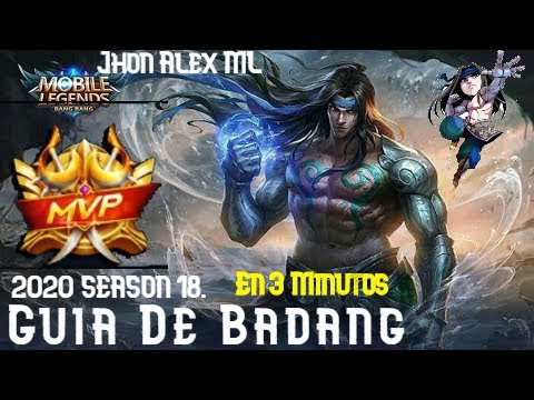BADANG EN 3 MINUTOS ⚔️ Badang guia, como usar Badang 👊 Tutorial de Badang. MOBILE LEGENDS