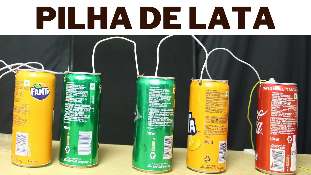 PILHA DE LATA | IDEIAS PARA GANHAR NA FEIRA DE CIÊNCIAS E TER BOLSA DE ESTUDO | EXPERIÊNCIA CASEIRA