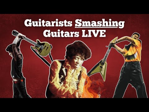 Famous Guitarists Smashing Guitars