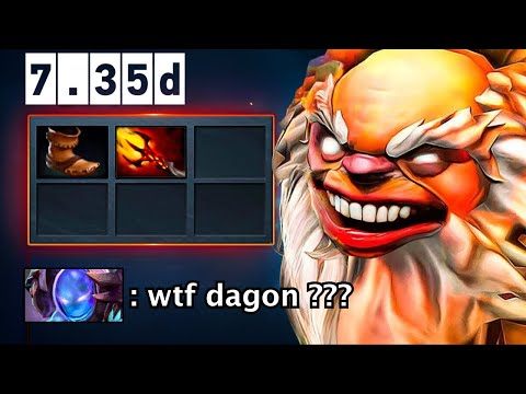 Situational Build 200IQ🔥 Pudge First Item Dagon Destroy 7K Immortal Rank in 7.35d Patch
