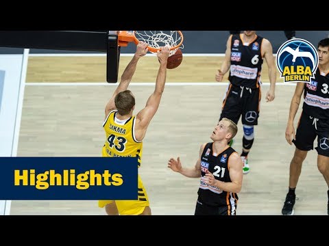 Highlights: Energieleistung im Schlussviertel! ALBA besiegt Ulm 109:89