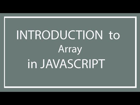 Javascript Tutorial Part 12 Array In Javascript Javascript Array