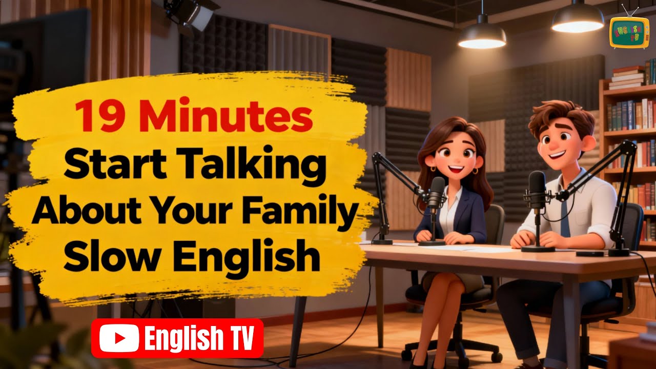 Start Talking About Your Family | English Shadowing Practice | Slow English Podcast for Beginners ✔