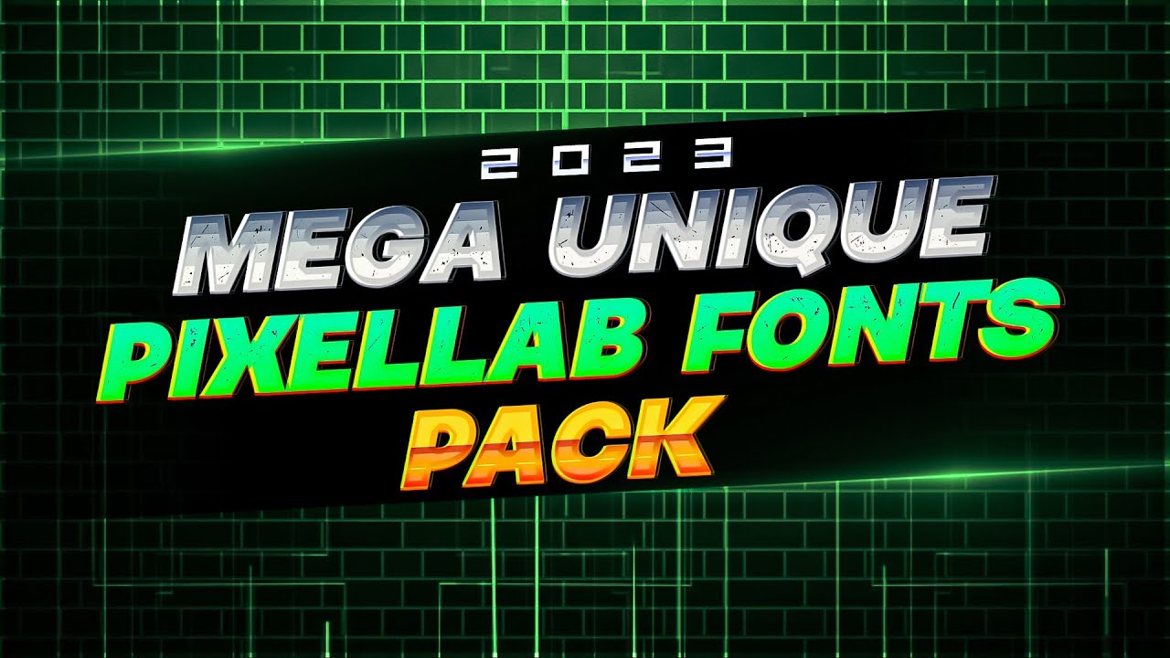 2023 Mega Unique Pixellab Fonts Pack Giveaway || 100+ Unique Fonts Pack In 2023