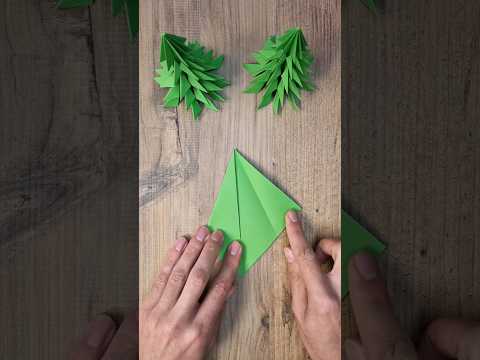 How to Make Origami Christmas Tree #origami #origamichristmas #christmascrafts