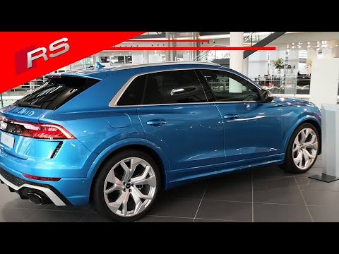 Amazing Malibu Blue Metallic 2023 Audi RSQ8 with MHEV 600PS (Audi exclusive )