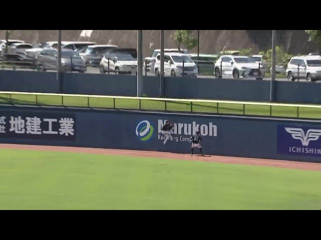 【ファーム】エア・キョウタ!! マリーンズ・藤原恭大がフェンス恐れぬスーパーキャッチ!! 2024年6月5日 北海道日本ハムファイターズ 対 千葉ロッテマリーンズ