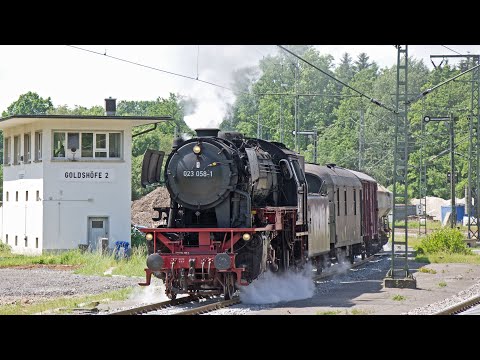 Dampflok 23 058 - die letzte 23 in Crailsheim