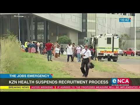 Jobs emergency KZN Health suspends recruitment process