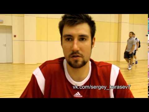 Сергей Карасев после товарищеского матча с Эстонией (Новогорск).