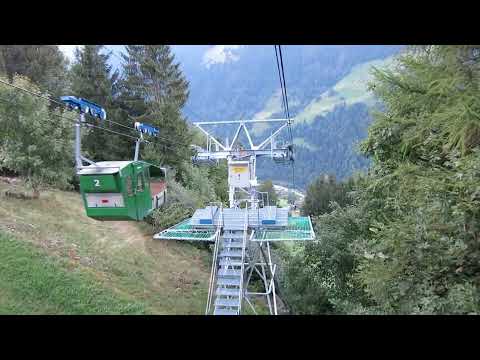 Acherberg - Kessel Luftseilbahn Talfahrt 2022 Seilbahn téléphérique cable car Switzerland