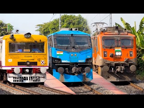 🔥Crazy Trains Crossing: Different Model Unique trains of Howrah Barddhaman chord line