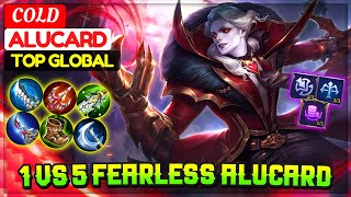 Download lagu 1 VS 5 Fearless Alucard [ Top Global Alucard ] COLD Alucard- Mobile Legends mp3