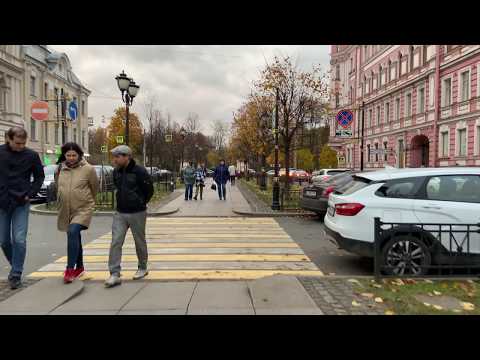 المشي في شوارع سانت بطرسبورج | تصوير كاميرا 4K