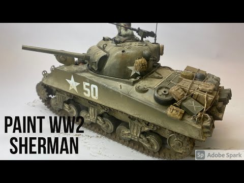 Paint Sherman M4A3 WW2 1:35 #shermantank