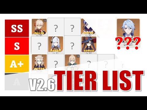 Genshin Impact 2.6 Tier List - Rating all 5 stars