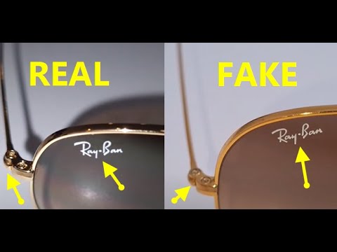 Ray ban cockpit eyewear real vs fake review. How to spot counterfeit Ray Ban RB sunglasses
