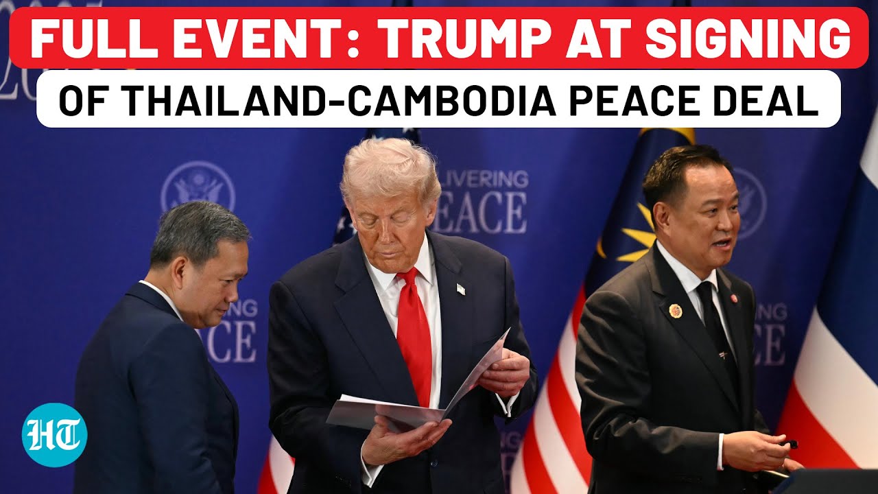 Ceasefire Accord Signed by Thailand and Cambodia in Kuala Lumpur, Backed by US and Malaysia