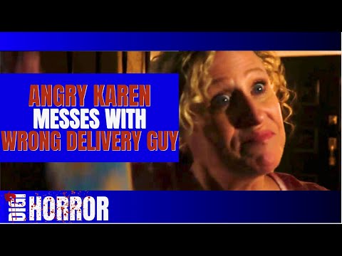 Angry KAREN Messes With WRONG DELIVERY GUY | DigiHORROR | DigiDrama Entertainment