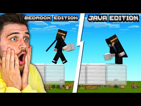 Minecraft JAVA vs BEDROCK EDITION!  Which is better?