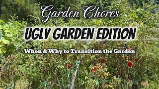 When the Garden Looks UGLY: The Truth About Garden Transitions #gardenchores  #garden #uglygarden