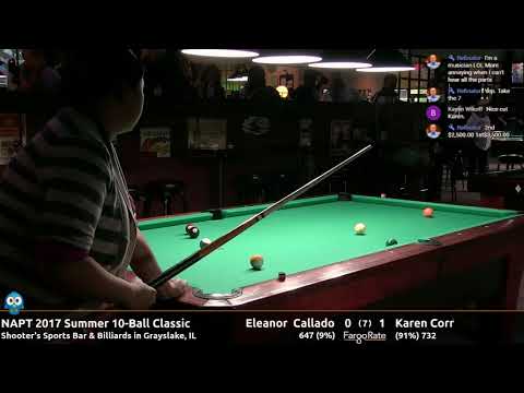 Eleanor Callado vs Karen Corr (Finals) - NAPT 2017 Summer 10-Ball Classic