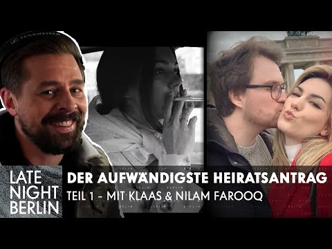 Klaas und Cro helfen bei gigantischer Heiratsantrag-Überraschung | Teil 1/2 | Late Night Berlin