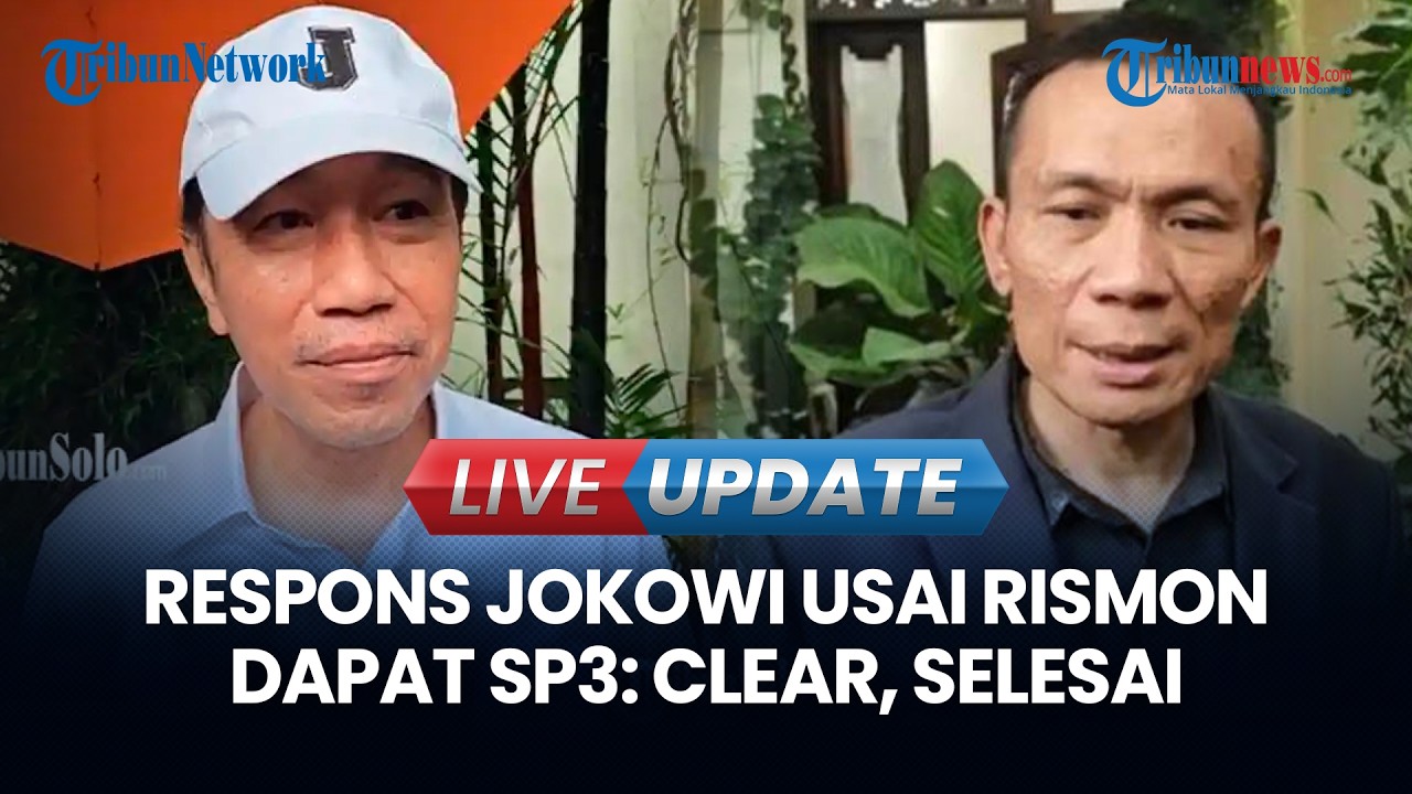 LIVE UPDATE | Respons Jokowi usai Rismon Sianipar Dapat SP3: Sudah Clear, Selesai