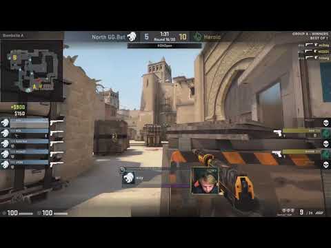 Dreamhack Open Valencia 2018 North AIZY INSANE USP ACE vs Heroic Mirage