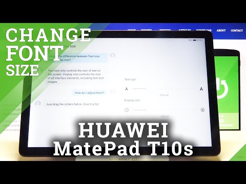 How to Change Font Size on HUAWEI MatePad T10s – Adjust Font Size