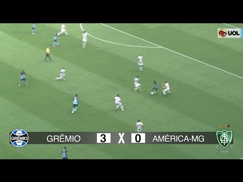 Gols: Grêmio 3 x 0 América-MG